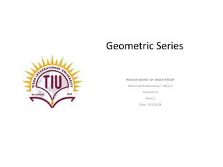 Understanding Geometric Series in Advanced Mathematics