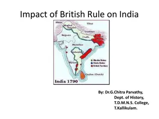 Impacts of British Rule on India: Control, Policies, and East India Company