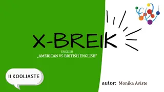 Variations Between American and British English Words Illustrated