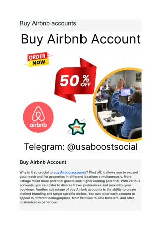 Buy Airbnb accounts