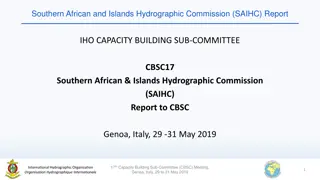 Southern African & Islands Hydrographic Commission Activities 2019