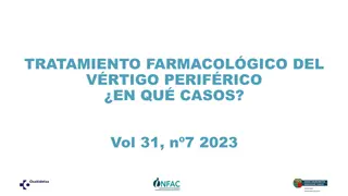 Treatment of Peripheral Vertigo: Pharmacological Approaches and Key Recommendations