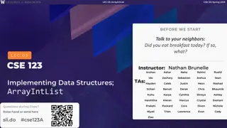 ArrayIntList Interface vs. Implementation in CSE.123