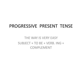 Learning Progressive Present Tense: Easy Verb Formations