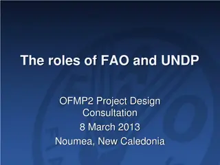 Roles of FAO and UNDP in GEF Project Design Consultation