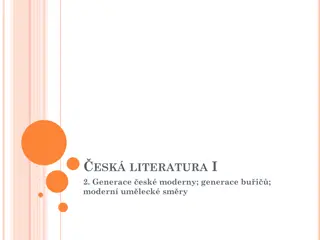 Czech Literature of the Early 20th Century - Modern Generation