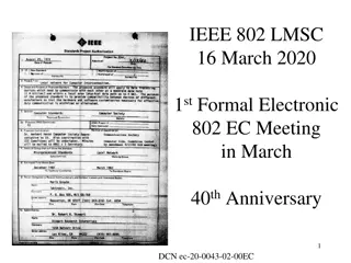 IEEE 802 LMSC 16 March 2020 - Meeting Highlights & Participant Guidelines