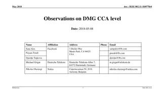 Insights into IEEE 802.11 DMG CCA Levels and Performance