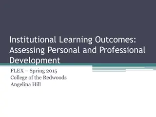 Assessing Personal and Professional Development in Higher Education