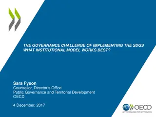 Best Institutional Models for Implementing the SDGs