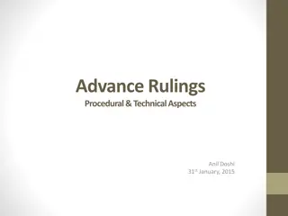 Understanding Advance Rulings: Key Procedural Insights