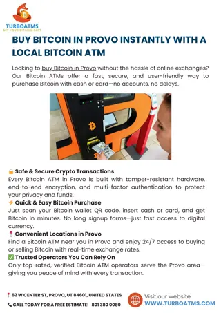 Buy Bitcoin in Provo Instantly with a Local Bitcoin ATM