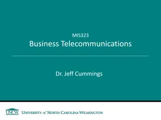 Business Telecommunications Course Details with Dr. Jeff Cummings
