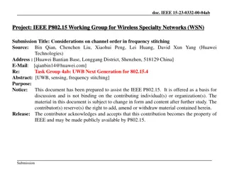 Considerations on Channel Order in Frequency Stitching for Wireless Specialty Networks
