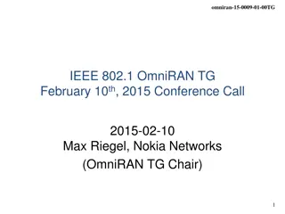 IEEE OmniRAN TG Conference Call - February 10th, 2015 Summary