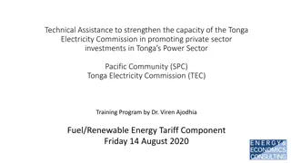 Strengthening Tonga's Power Sector: Technical Assistance for Private Sector Investments