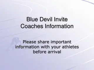 Blue Devil Invite Coaches Information and Event Details
