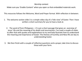 Understanding Easter Through Reflection and Worship