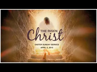 Easter Resurrection: Mark 16:1-20 - The Empty Tomb and Jesus' Appearances