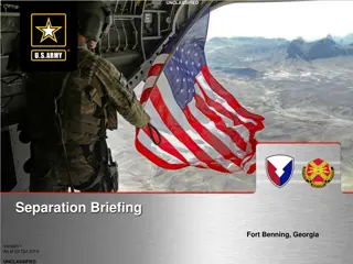 Fort Benning Separation Briefing Information