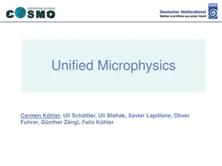 Deutscher Wetterdienst Microphysics and Model Changes Overview