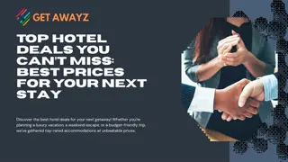 Top Hotel Deals You Can’t Miss: Best Prices for Your Next Stay