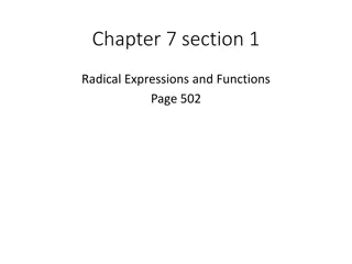 Square Roots and Radical Expressions
