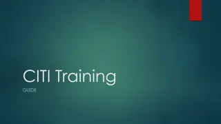 Step-by-Step Guide to Completing CITI Training Program