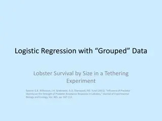 Lobster Survival Analysis with Logistic Regression in Tethering Experiment