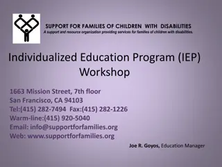 Support for Families of Children with Disabilities in San Francisco