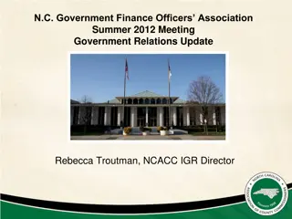 Government Affairs Update: NC Finance Officers Association Meeting Highlights