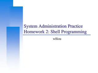 Shell Programming Homework at Computer Center, CS, NCTU
