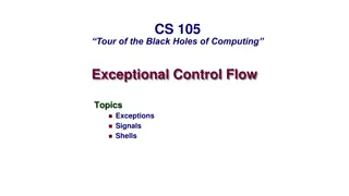 Exceptional Control Flow in Computing Systems
