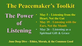 Power of Listening: Enhancing Communication Skills for Peacemaking