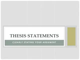 Mastering Thesis Statements: Crafting Clear and Effective Arguments