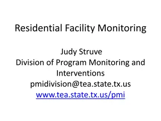 Residential Facility Monitoring for Charter Schools Serving Students with Disabilities