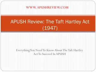 Key Aspects of the Taft-Hartley Act (1947)
