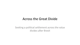 Political Settlement Across Value Divides Post-Brexit