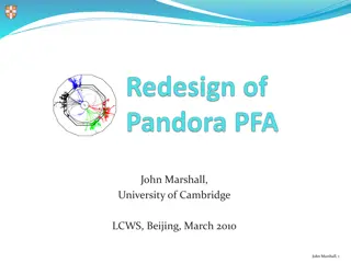 Particle Flow Calorimetry and Pandora Algorithm at University of Cambridge