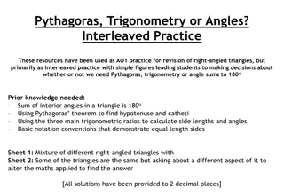 Interleaved Practice for Right-Angled Triangles