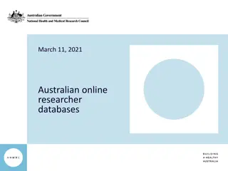 Explore Australian Research Databases and Academies
