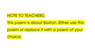 Exploring Boston Through Poetry