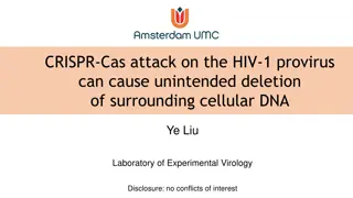 CRISPR-Cas and HIV: Excision, Inactivation, Deletions