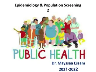 Epidemiology & Population Screening: Infectious Diseases and Development