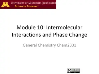 Understanding Phase Changes and Intermolecular Interactions in Chemistry