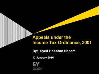 Understanding Appeals and Assessments under the Income Tax Ordinance 2001