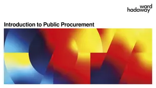 Introduction to Public Procurement Rules