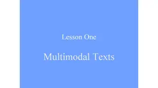 Exploring the Role of Semiotic Resources in Communication