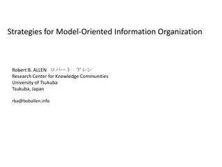 Innovative Strategies for Model-Oriented Information Organization