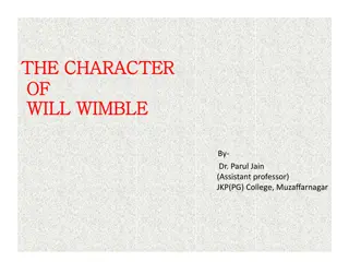 Character of Will Wimble by Sir Richard Steele